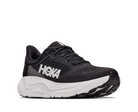 Black Hoka running shoe on a white background