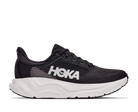 Black Hoka running shoe on a white background