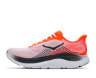Pink and orange running shoe on a white background