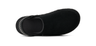 A single black slip-on shoe shown from a top-down view against a plain white background.