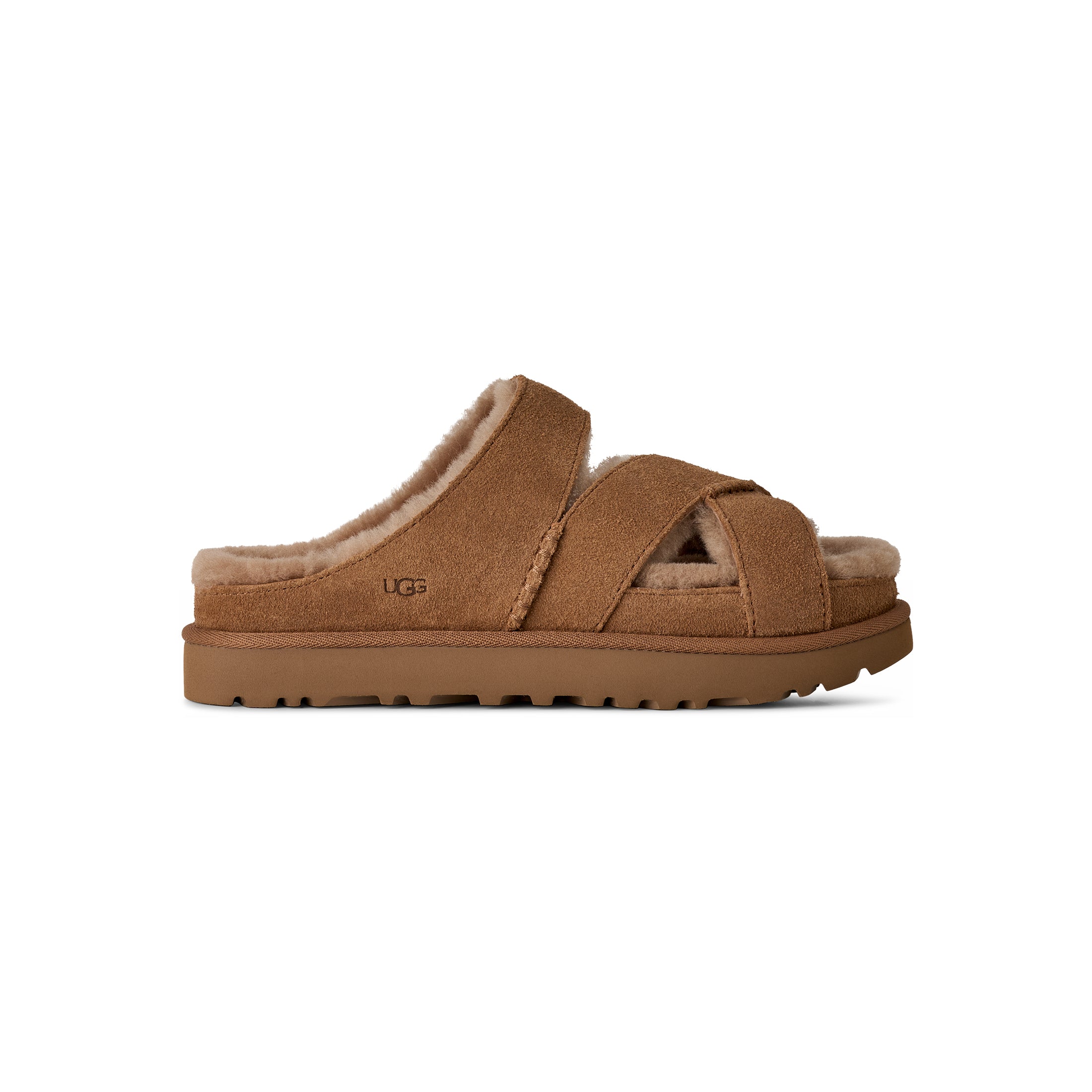 Women's Ugg Greenport Cross Strap Slide – Brown's Shoe Fit Co. Dubuque