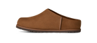Brown slip-on shoe on a white background