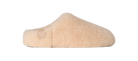Beige slipper on a white background