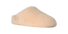 Beige slipper on a white background