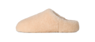 Beige slipper on a white background