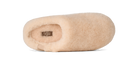 Beige UGG slipper on a white background