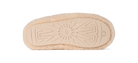 Beige shoe sole with tread pattern on a white background