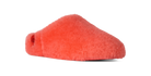 Red slipper on a white background