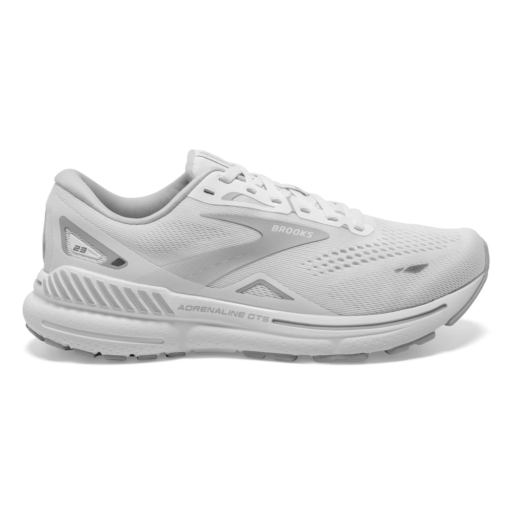 Women's Brooks Adrenaline GTS 23 Color: White/Oyster/Silver