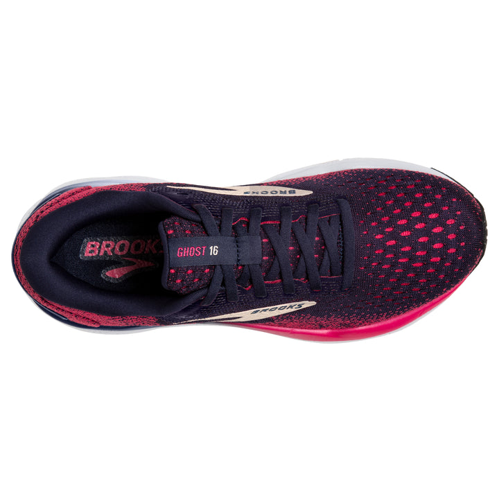 Women's Brooks Ghost 16 Color: Peacoat / Raspberry/ Apricot (WIDE WIDTH) 7