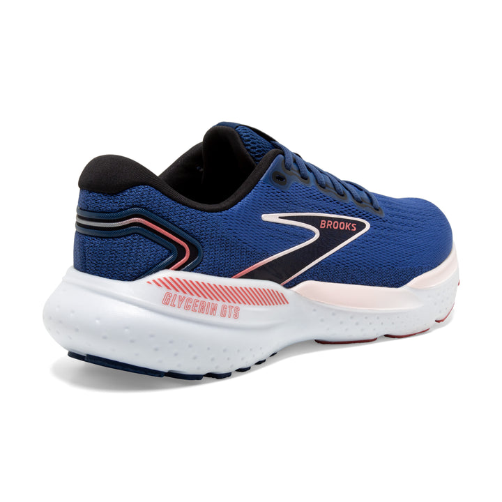 Women's Brooks Glycerin GTS 21 Color: Blue/Icy Pink/ Rose  3