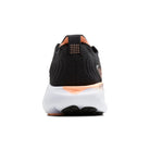 Black and white athletic shoe on a light gray background