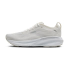 White running shoe on a white background