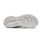 White athletic shoe sole on a white background