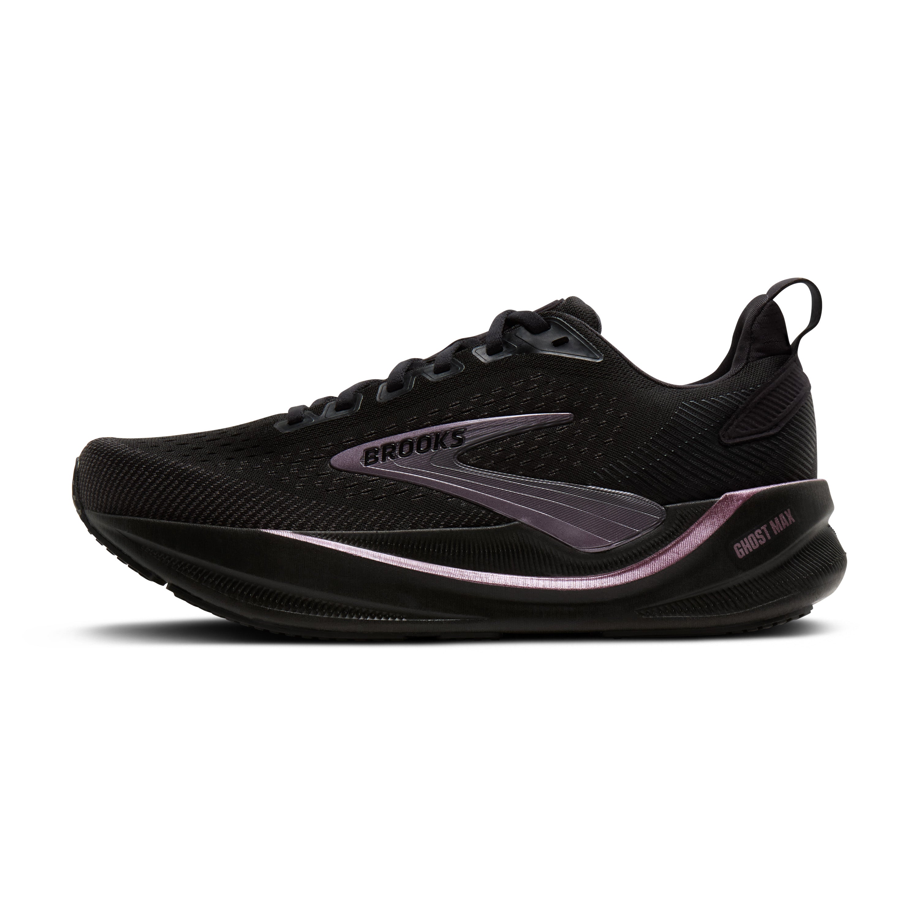 Black brooks sneaker on a white background