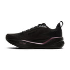 Black athletic shoe on a white background