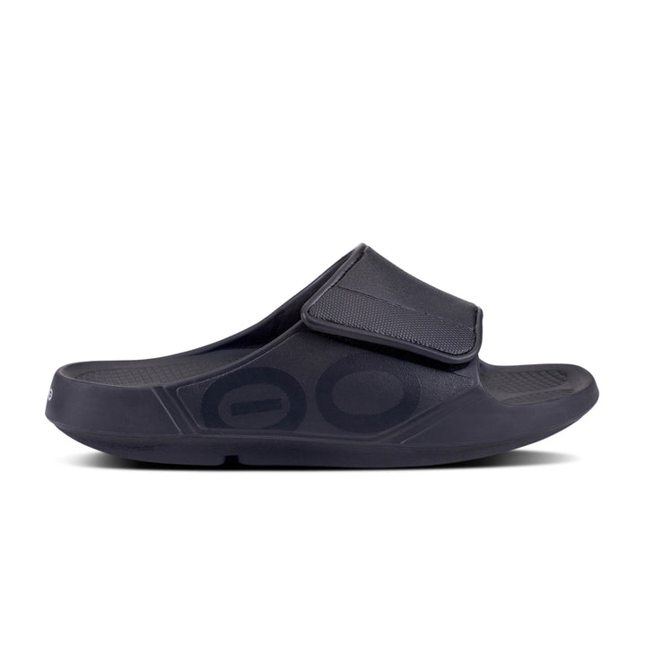 Men's Oofos OOahh Sport Flex Sandal Color: Matte Black 2
