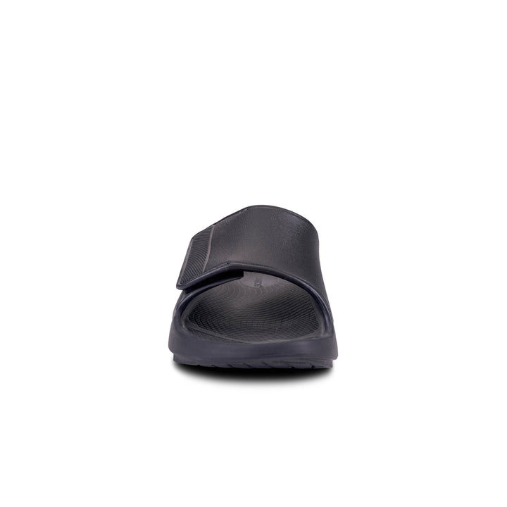 Unisex OOfos OOahh Sport Flex Sandal Color: Matte Black 7