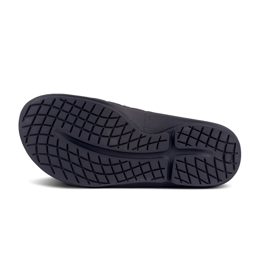 Unisex OOfos OOahh Sport Flex Sandal Color: Matte Black 3