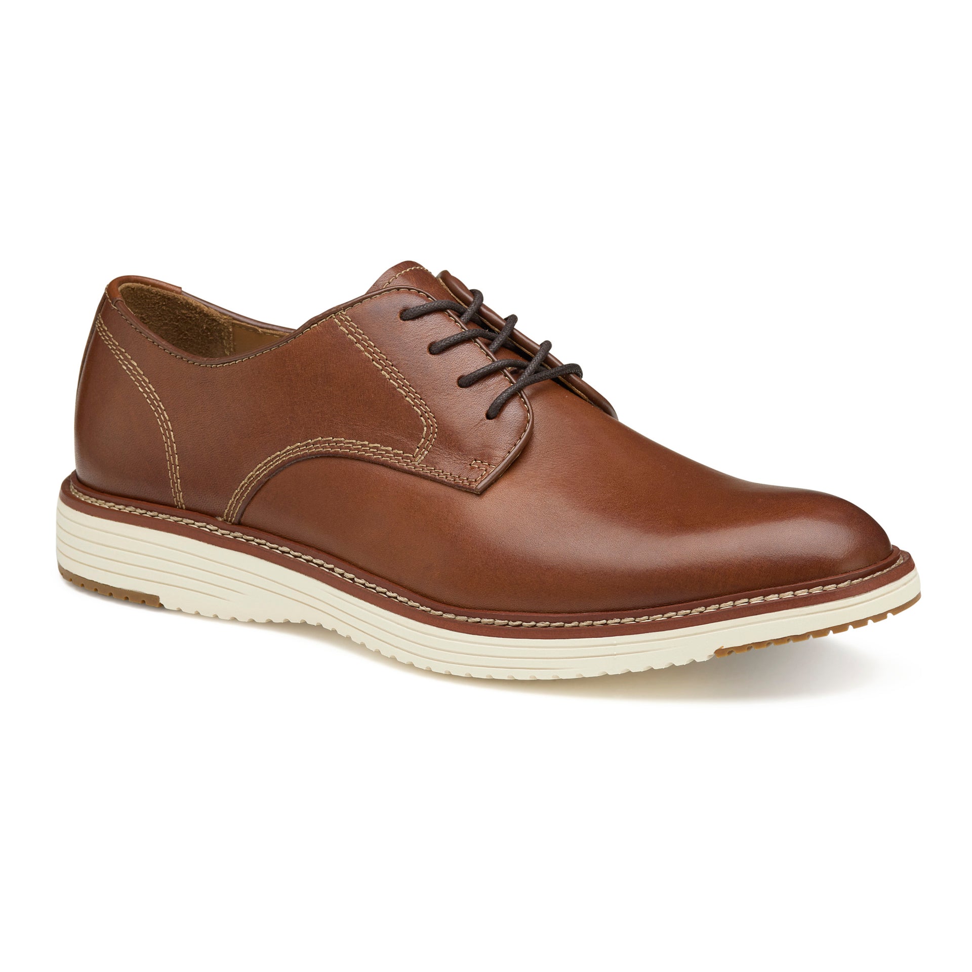 Johnston & Murphy Men's Upton Plain Toe - Tan Full Grain - Size 10.5