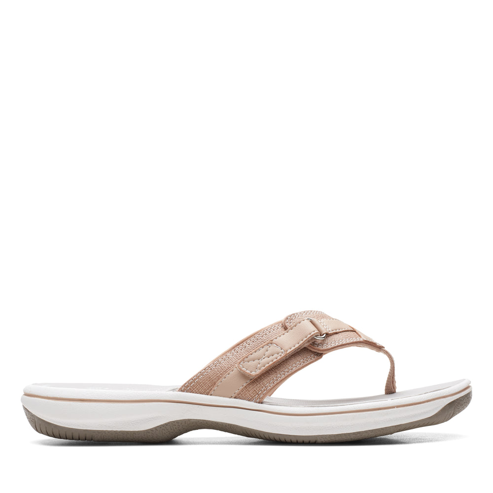 Women's Clarks Breeze Sea Color: Taupe Synthetic  2
