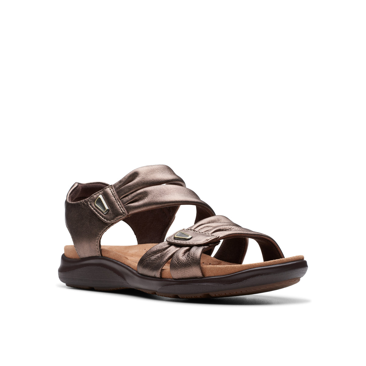 Clarks Brown Cushion Casual Walking Sandals Women main image 4