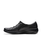 Black shoe on a white background