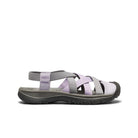 Gray and white sandal on a white background
