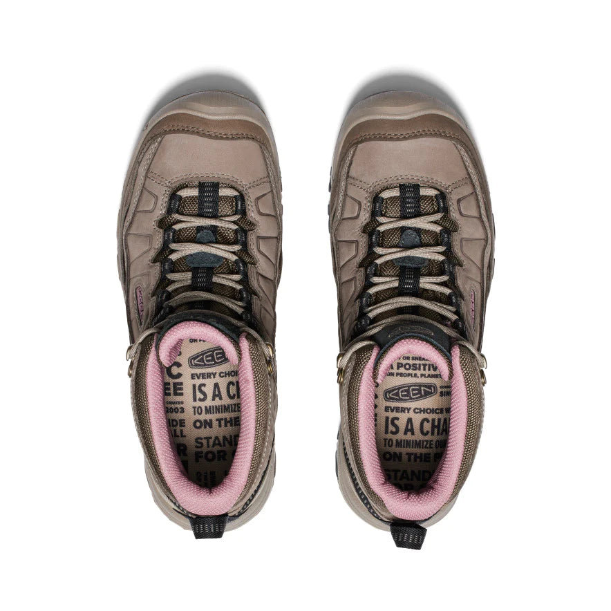 Women's Keen Targhee IV Waterproof Hiking Boot Color: Brindle Nostalgia Rose 5