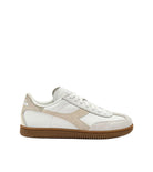 White and beige sneaker on a white background