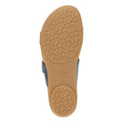Close-up of a sandal sole with textured surface and Dansko logo on a white background