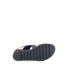 Black sandal sole on a white background