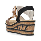 Women's Rieker 68176 Rose Color: Beige Multi 5
