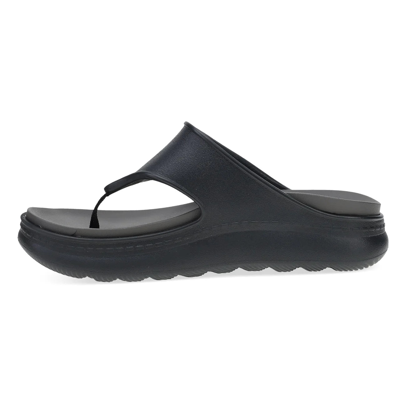 Black sandal on a white background