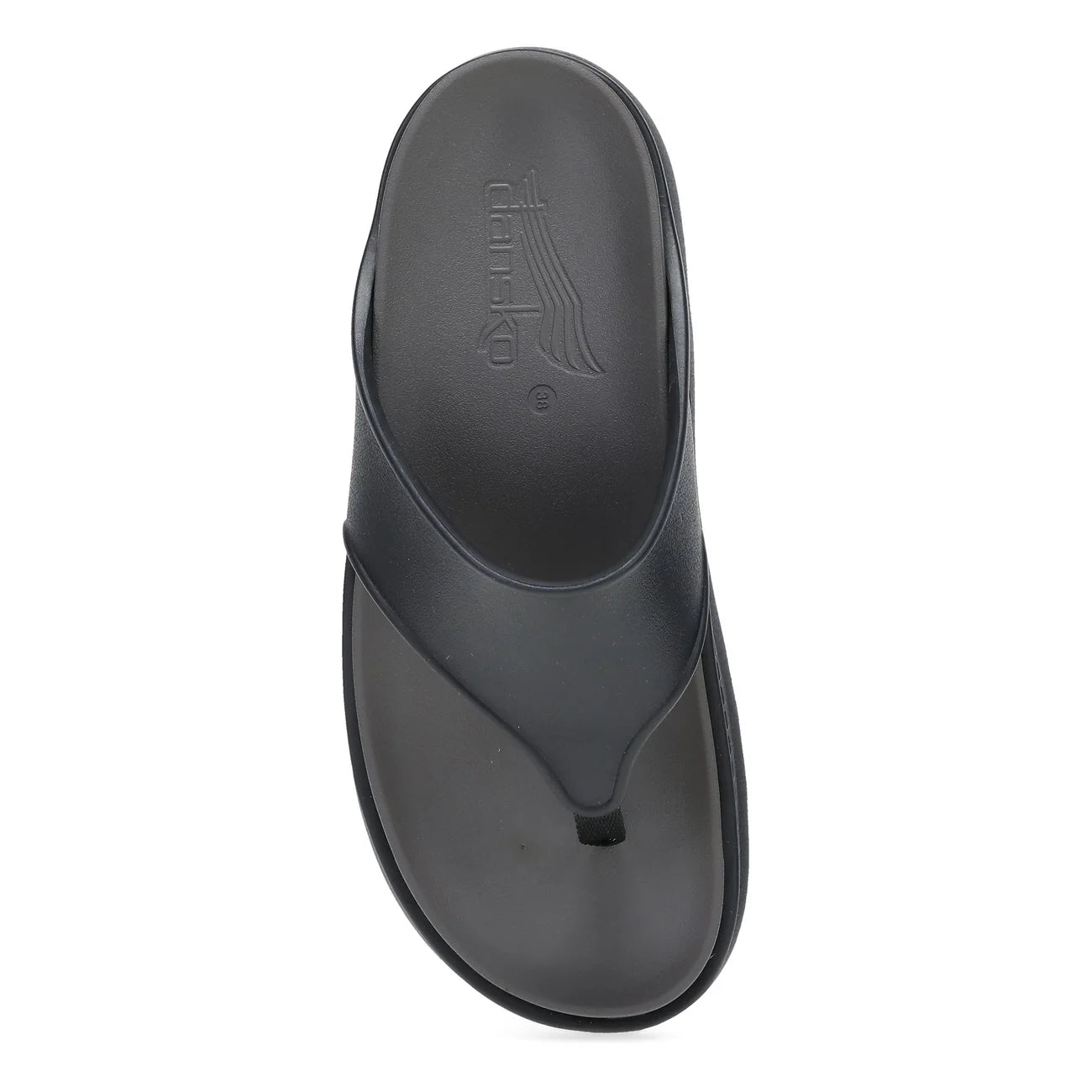 Black sandal on a white background