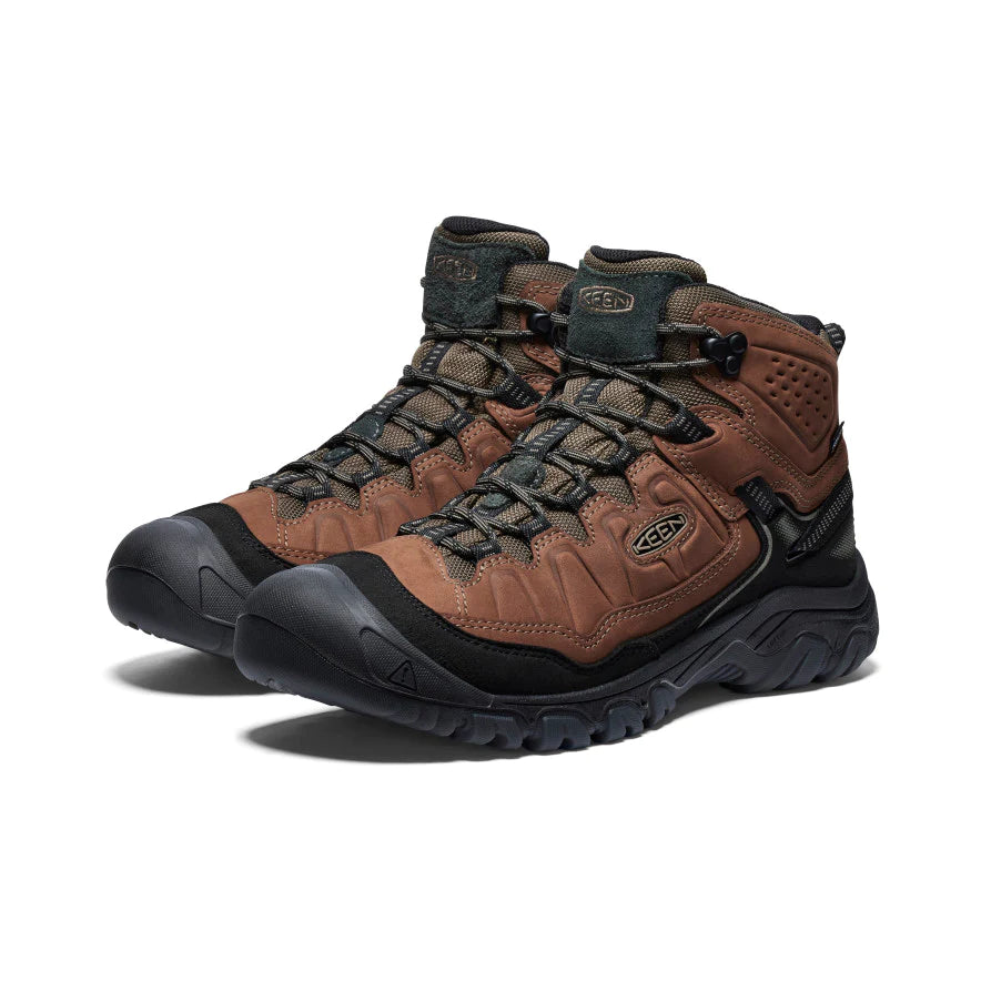 Men's Keen Targhee IV Waterproof Hiking Boot Color: Bison/ Black (WIDE WIDTH) 1