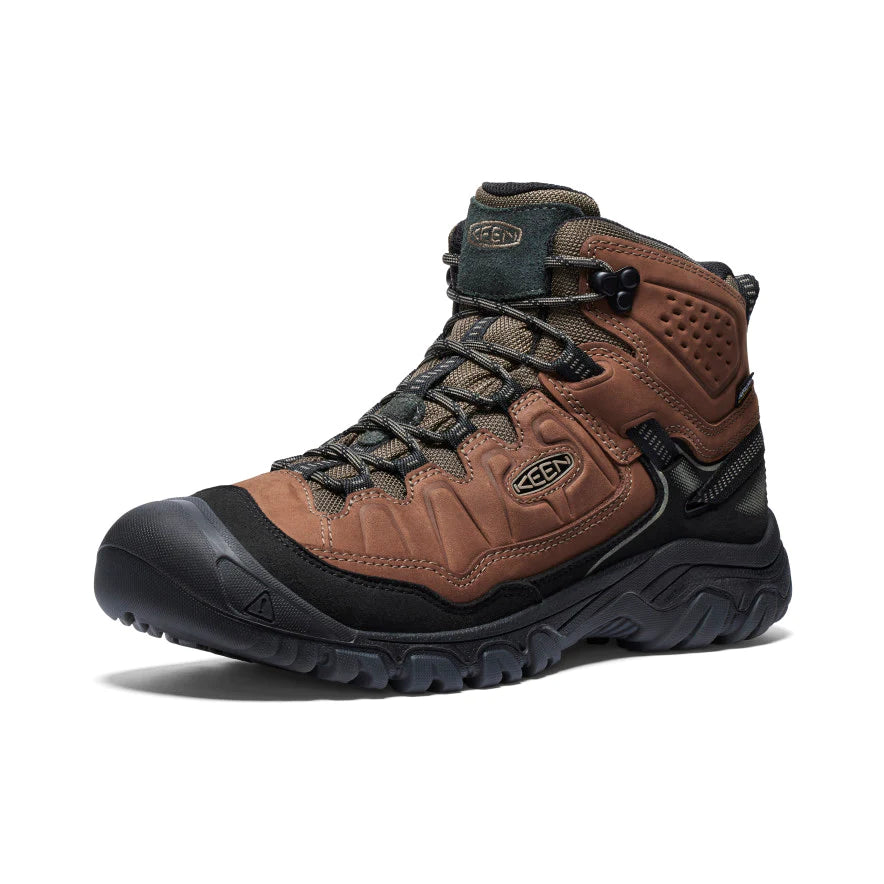 Men's Keen Targhee IV Waterproof Hiking Boot Color: Bison/ Black  6