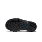 Black shoe sole with 'Keen' branding on a white background