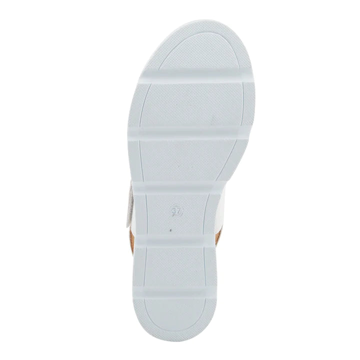 Women's Spring Step Abarah Sandals Color: White  4