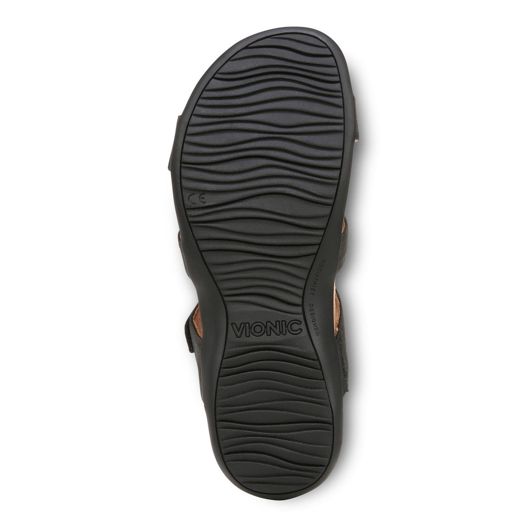 Women's Vionic Amber Slide Sandal Color: Black  3