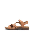 Tan sandal on a white background