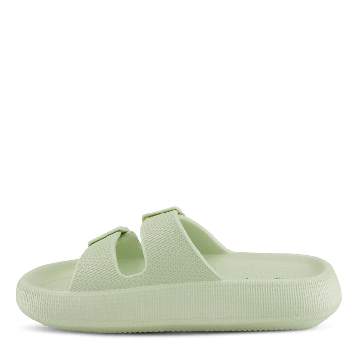 Women's Spring Step Flexus Bubbles Waterproof Sandals Color: Light Green 7