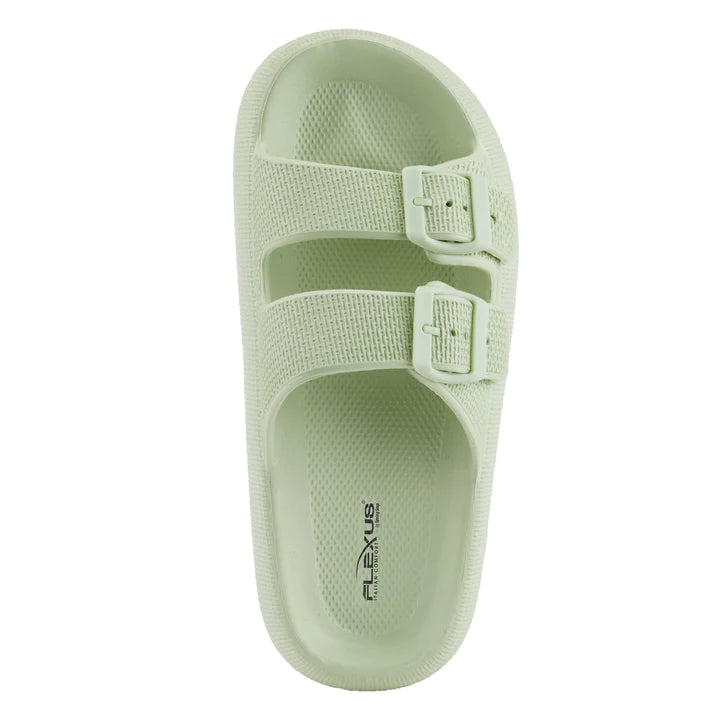 Women's Spring Step Flexus Bubbles Waterproof Sandals Color: Light Green 6