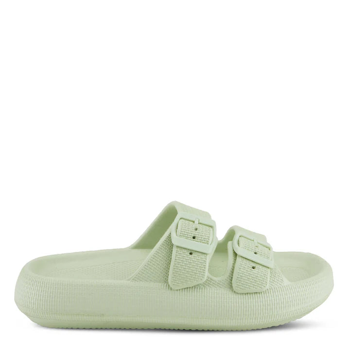 Women's Spring Step Flexus Bubbles Waterproof Sandals Color: Light Green 2