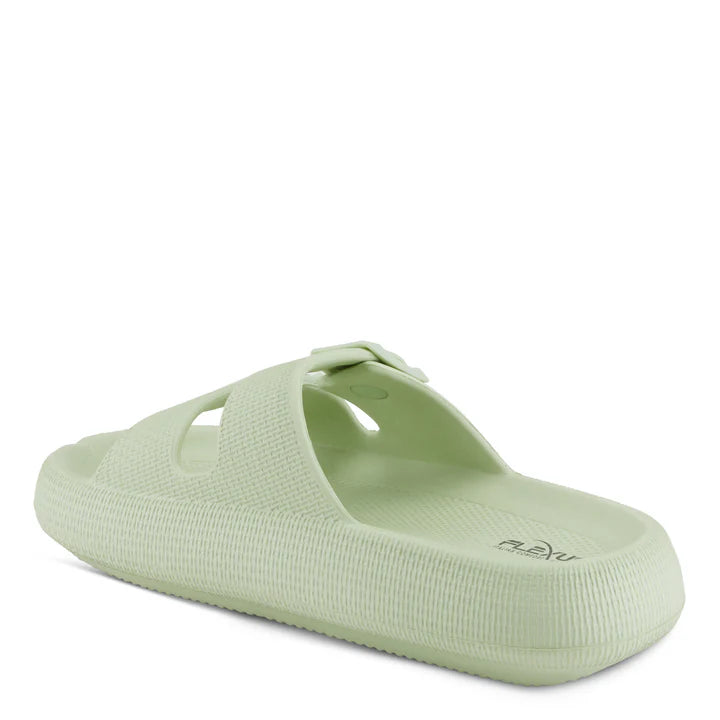 Women's Spring Step Flexus Bubbles Waterproof Sandals Color: Light Green 3
