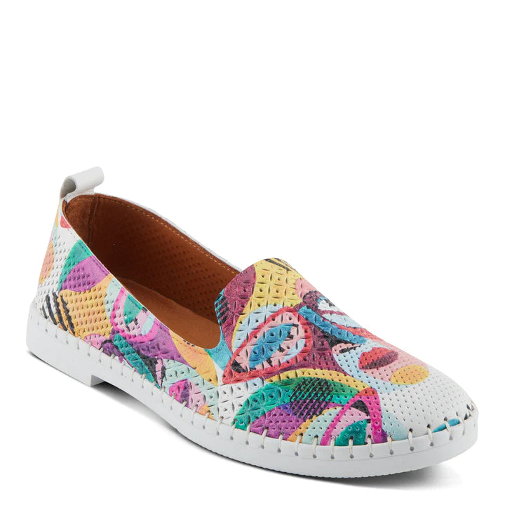 Women's Spring Step Carraway Shoes Color: White Multi