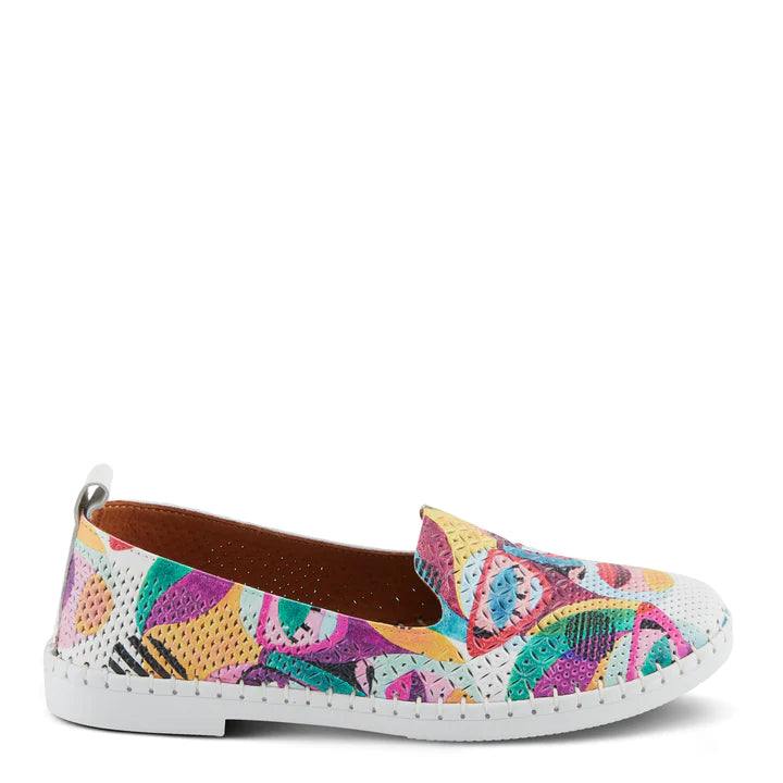Women's Spring Step Carraway Shoes Color: White Multi