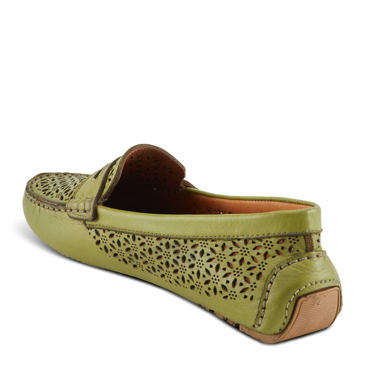 Women's Spring Step Crain Shoes Color: Green  3