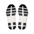 White shoe sole with black pattern on a white background