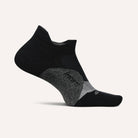 Black and gray ankle sock on a light gray background